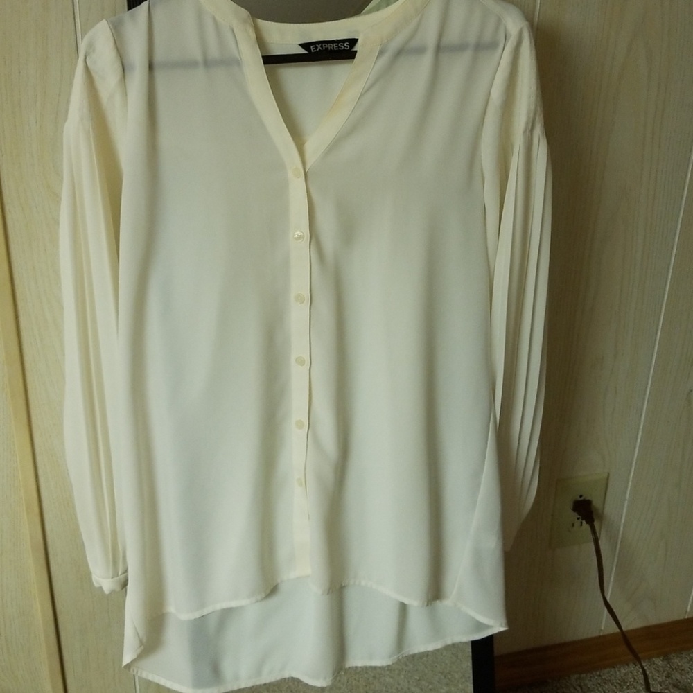 Express Puff/Ruffle sleeve top (M)